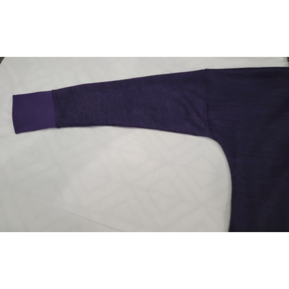 Athleta Full Zip Hoodie Sweatshirt Womens Large Purple Thumbholes Pockets EUC - Picture 15 of 16